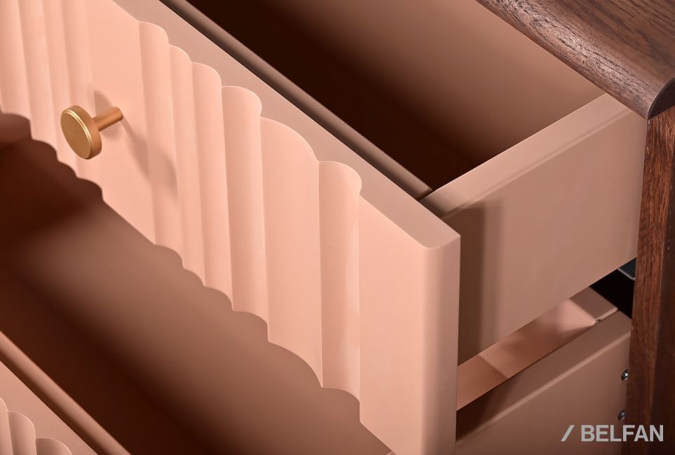 Тумба прикроватная "Меридиан" массив дуба, МДФ 9