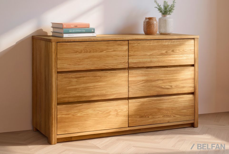 Комод 2-х секционный "Норд" массив дуба 10