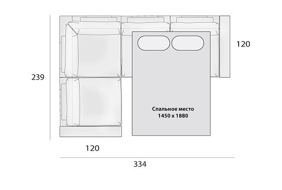 "Лофт" диван угловой  5