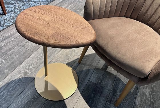 Стол приставной "Меридиан" массив дуба, металл 4