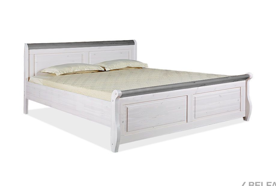 Кровать двуспальная "Мальта-М" 180 (без ящиков) массив сосны 1