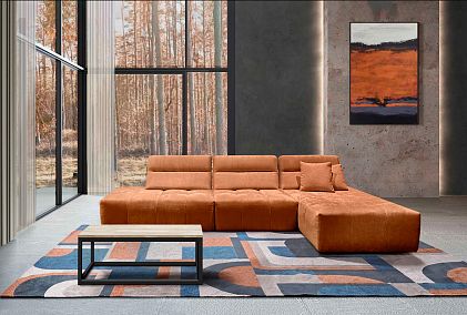 "Аполло" диван с оттоманкой