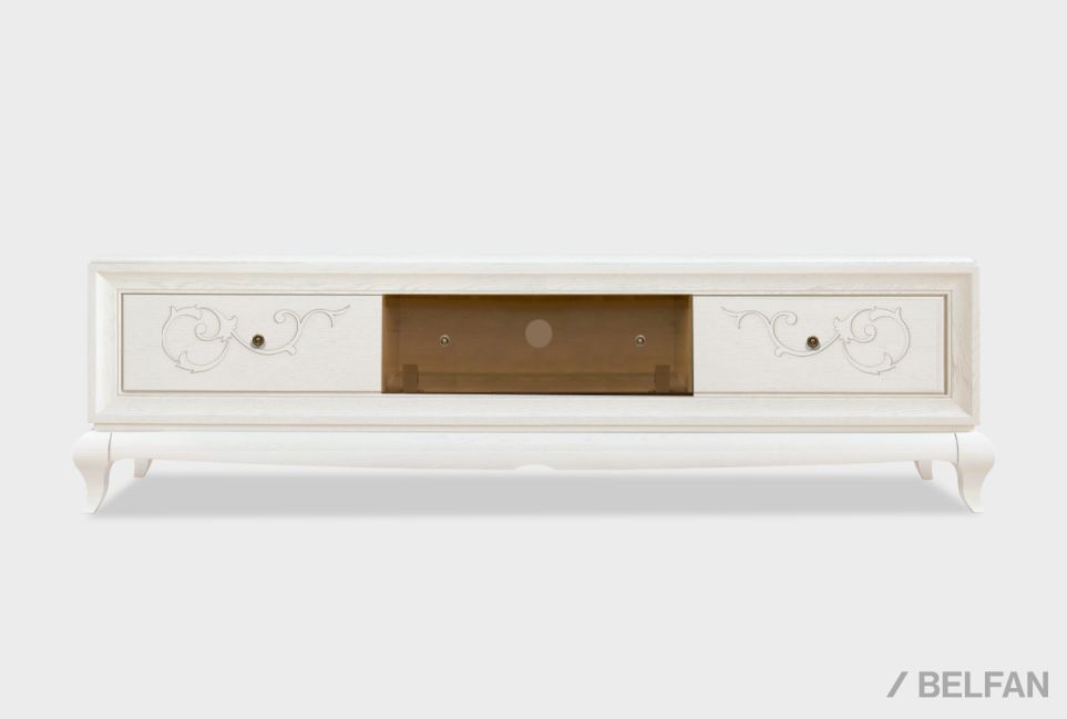 Тумба под ТВ "Соната" 200 массив и шпон дуба 1