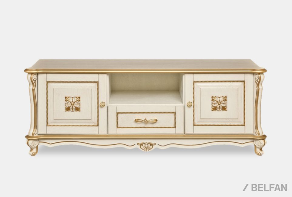 Тумба под ТВ "Алези 2 Люкс" массив и шпон дуба 2