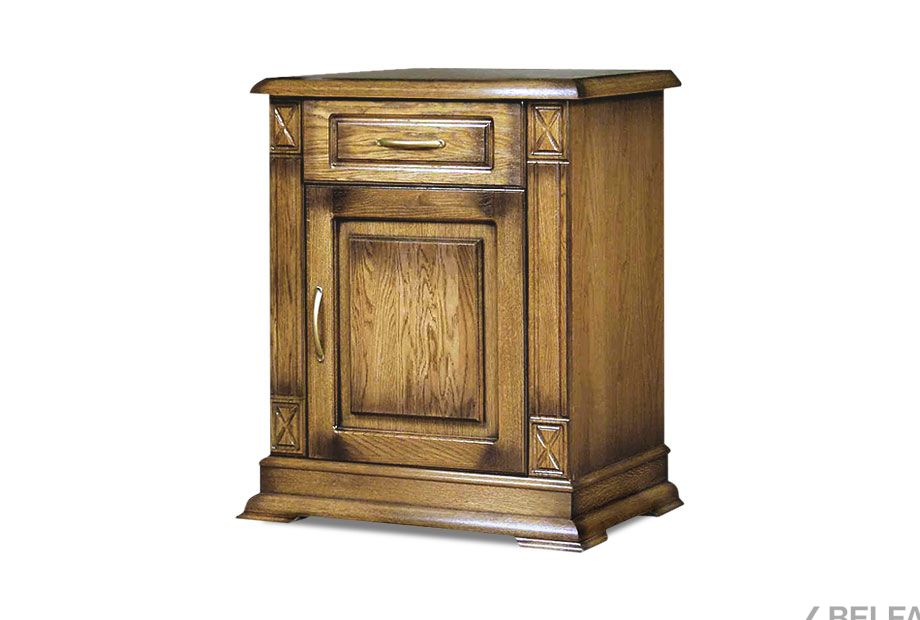 Тумба 1-но дв. "Верди Люкс 1" массив и шпон дуба 1