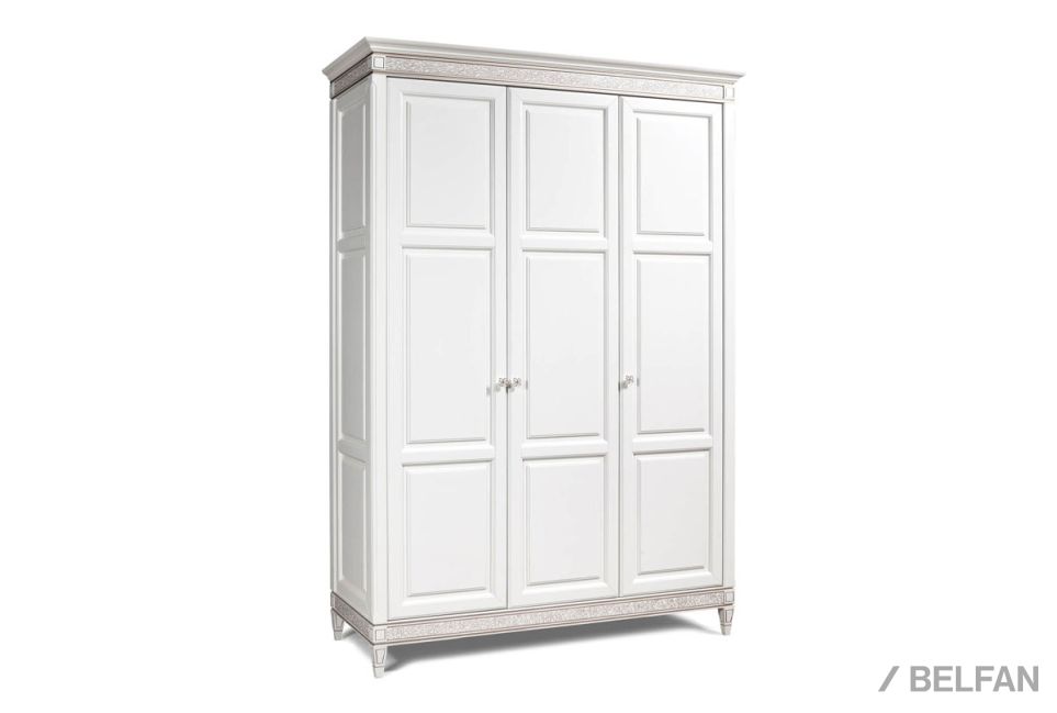 Шкаф для одежды 3-х дв. "Сиена" массив и шпон дуба, МДФ 1