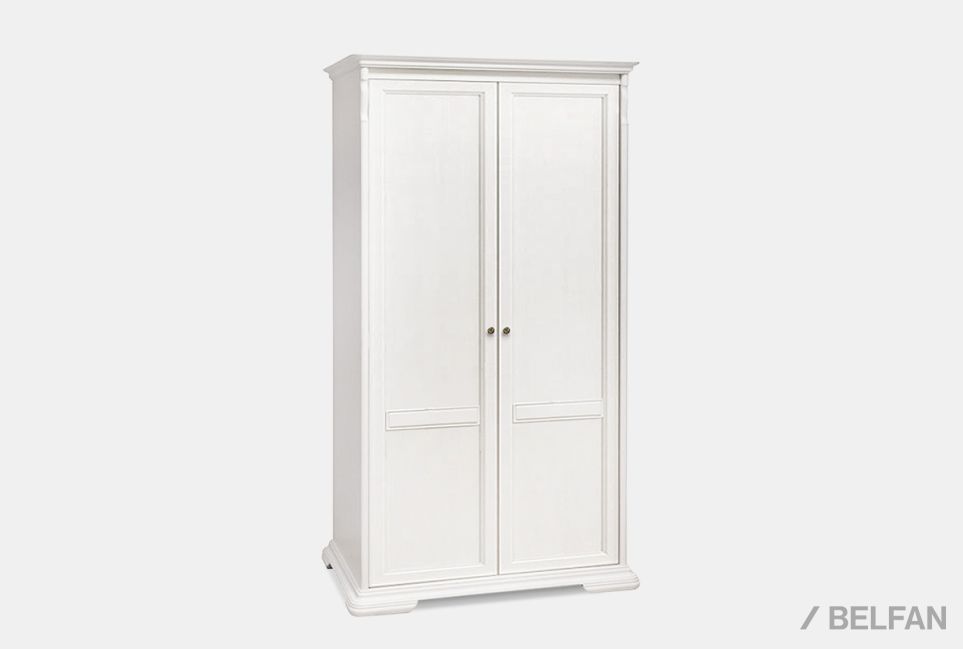 Шкаф 2-х дверный для прихожей "Лика" массив и шпон дуба 1