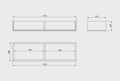 Полка настенная "Монреаль"