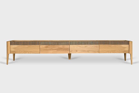 Тумба под ТВ "Бергамо" 200 массив дуба 9