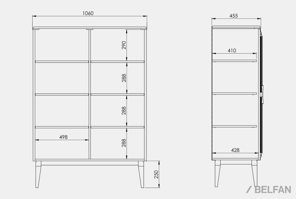 Тумба высокая "Сакраменто" массив и шпон дуба, МДФ 8