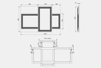 Зеркало настенное "Сакраменто"