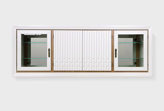 Шкаф навесной 4-х секционный "Армония" массив и шпон дуба 6