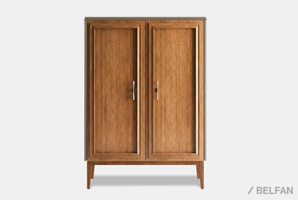 Тумба высокая "Сакраменто" массив и шпон дуба, МДФ 1