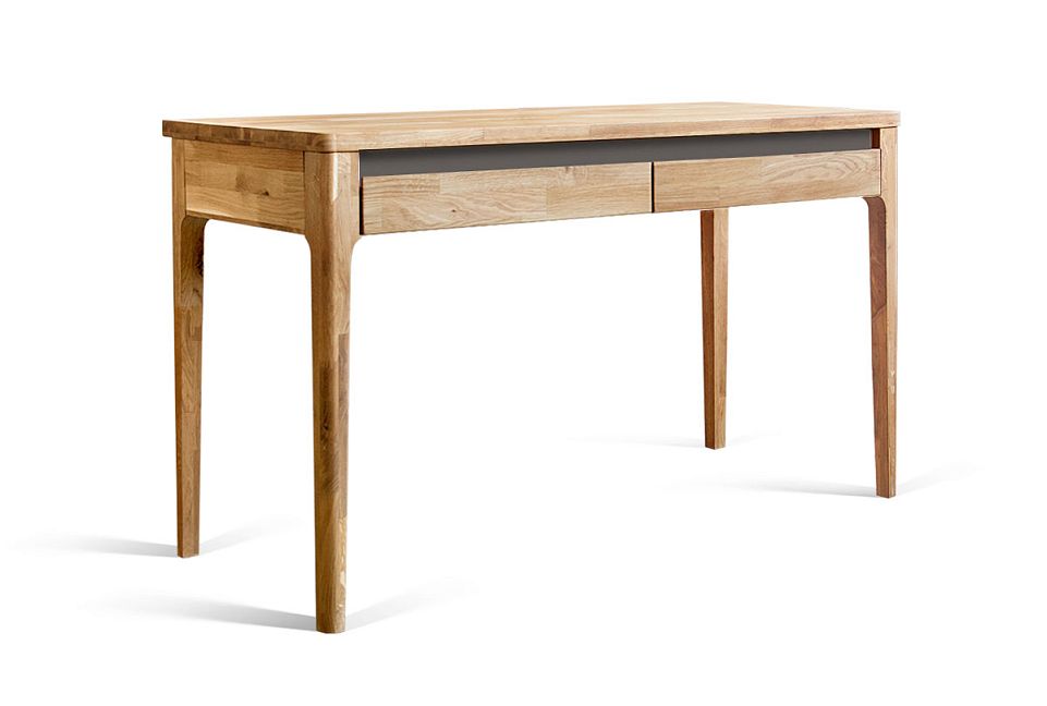 Стол туалетный "Уоллстрит"; к-бейц-масло, ф-бейц-масло, вст-белый