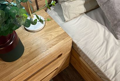 Тумба прикроватная "Бремен"; дуб натуральный