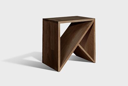 Стол прикроватный "Арт" Д; графит