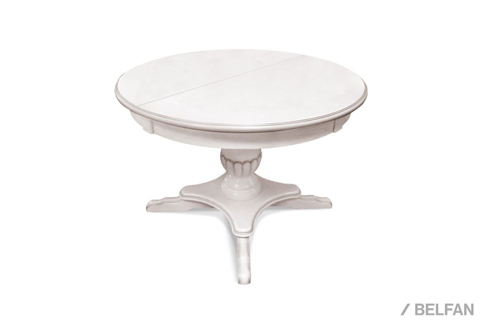 Стол обеденный "Полонез" (круглый) массив и шпон дуба 1