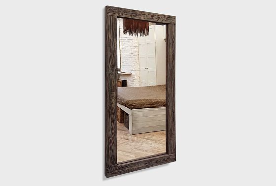 Зеркало настенное "Норд" (вертикальное) массив дуба 3