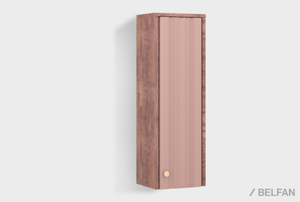 Шкаф настенный "Меридиан" (правый) массив дуба, МДФ 1