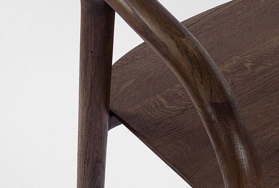 Стул "Лугано" с подлокотниками массив берёзы 12