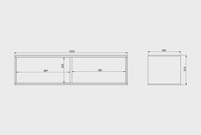 Полка настенная "Монреаль" 2; *А-018.55; к-мехенди