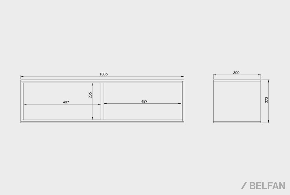 Полка настенная "Монреаль" 2 шпон дуба, МДФ 5