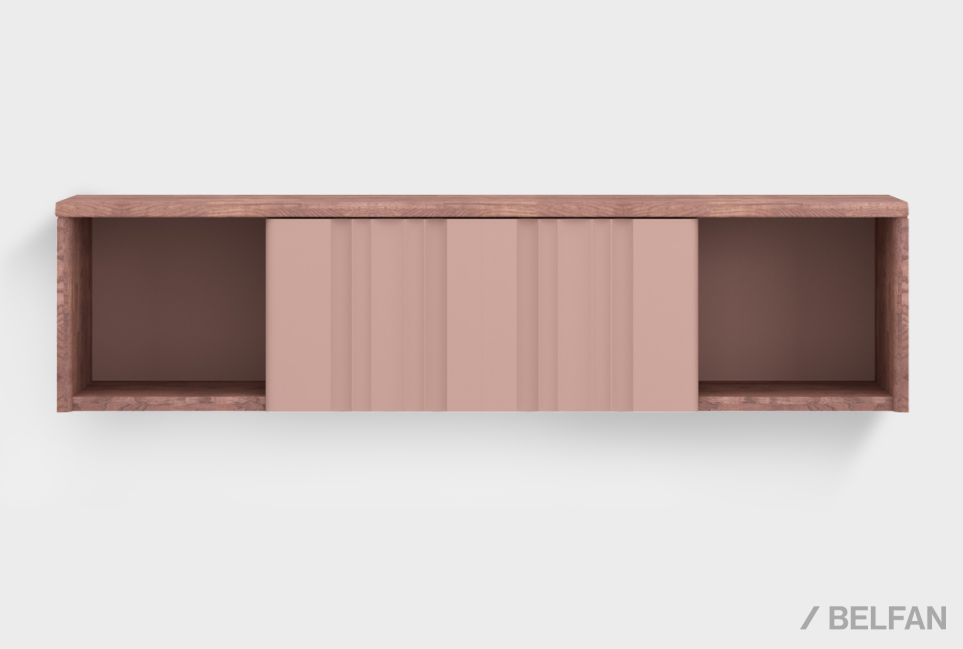 Тумба настенная "Меридиан" массив дуба, МДФ 1