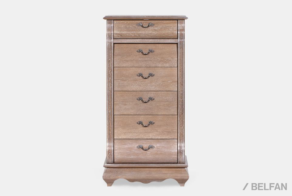 Комод высокий "Тэфи" 01 массив и шпон дуба 2