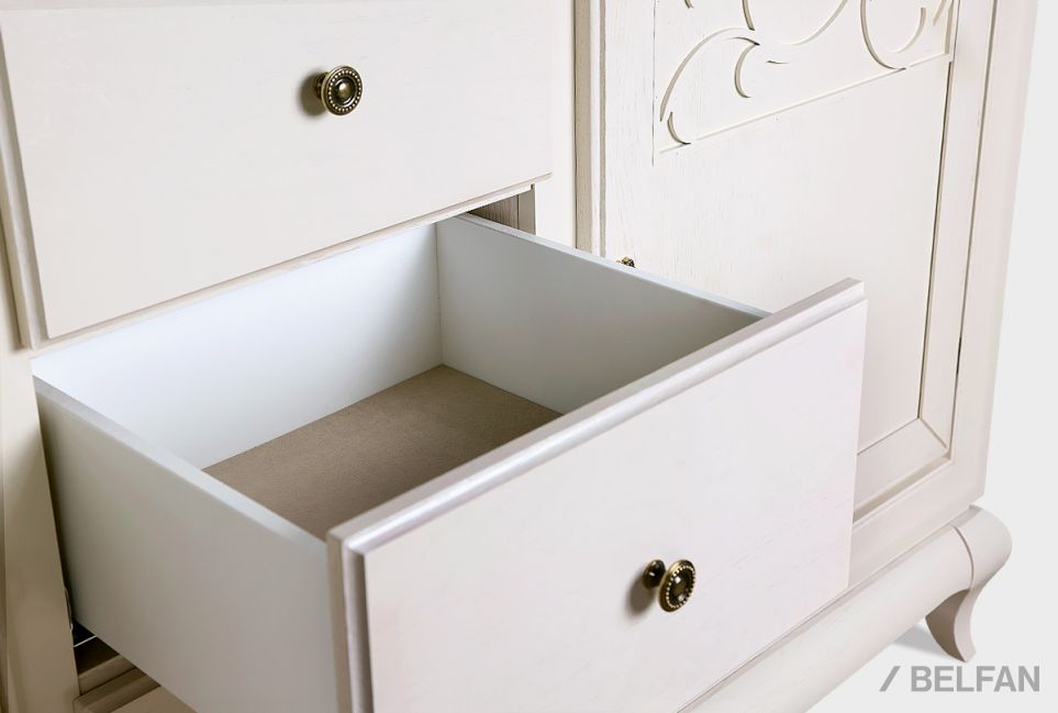 Тумба "Соната" 3 (с ящиками) массив и шпон дуба 5