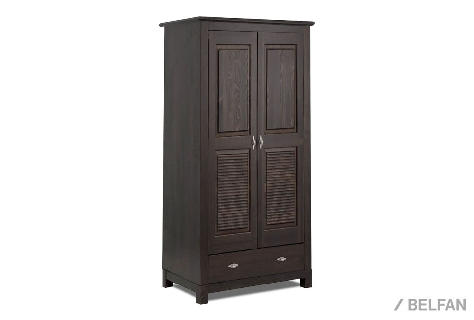 Шкаф для одежды 2-х дв. "Рауна" 21-180 массив сосны 1