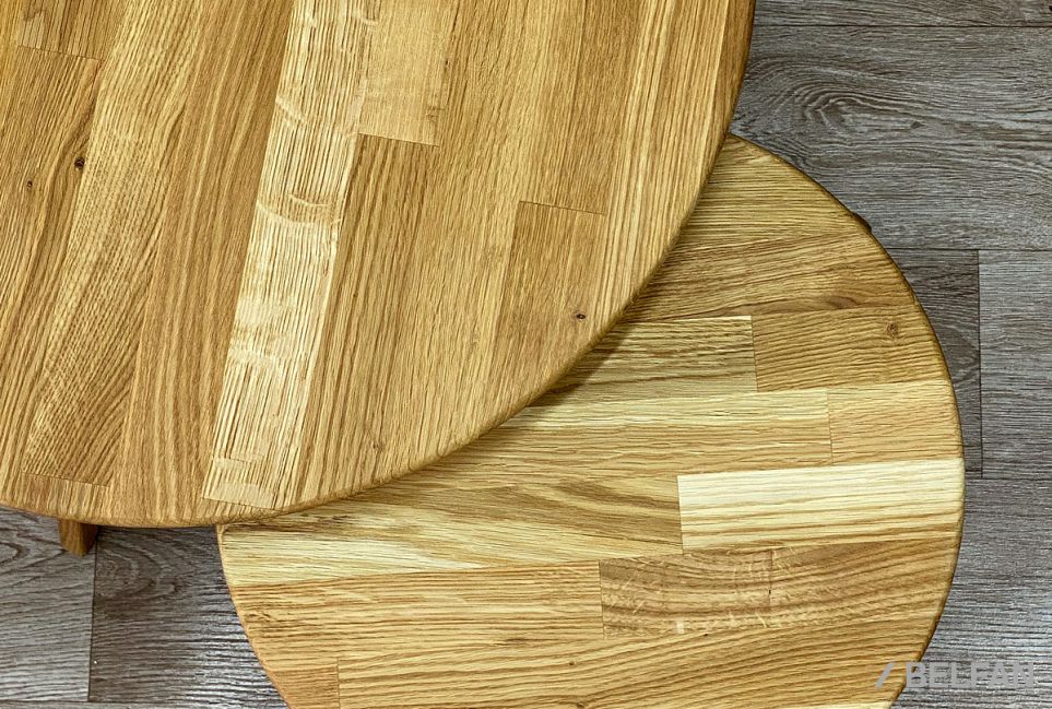 Стол журнальный "Арт" круглый 264 массив дуба 2