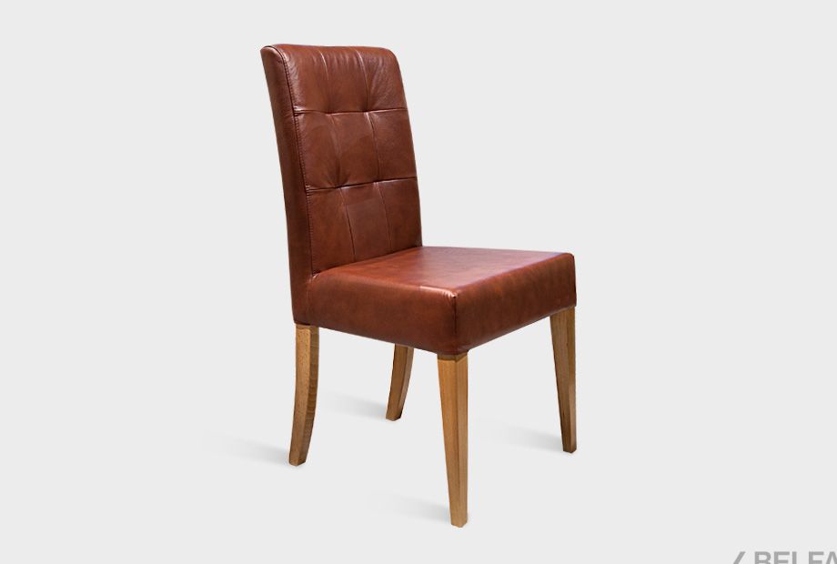 Стул "Берген" (кожа) массив дуба 1