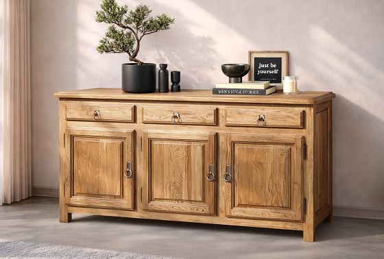 Тумба трехдверная "Горд" массив дуба 4