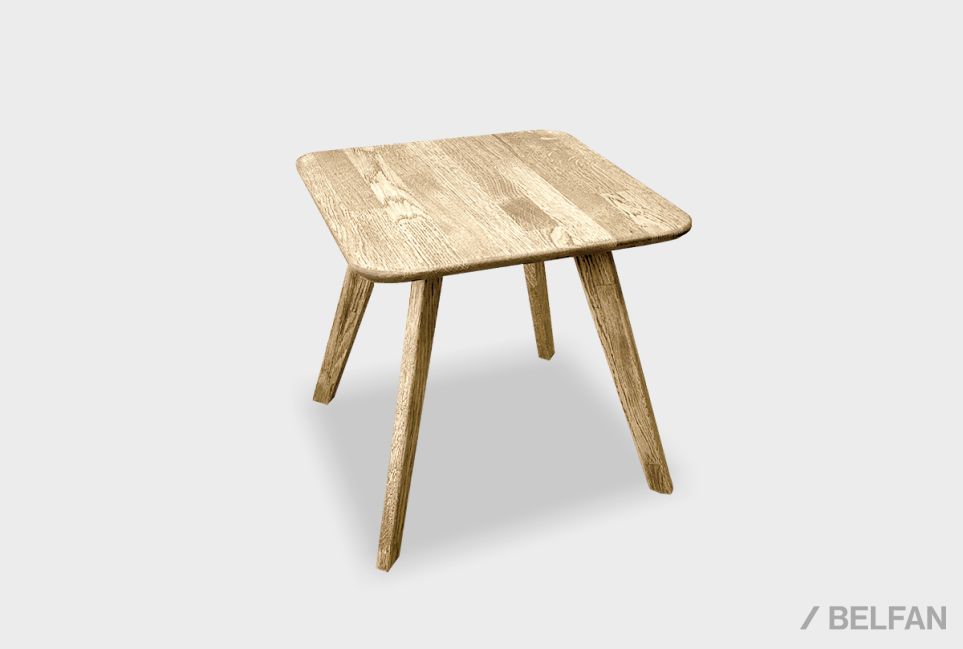 Стол журнальный "Арт" квадратный 261 массив дуба 1