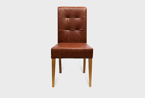 Стул "Берген" (кожа) массив дуба 2