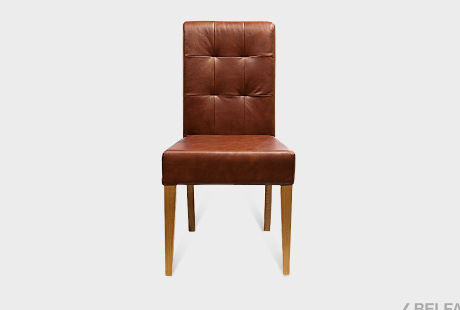 Стул "Берген" (кожа) массив дуба 2