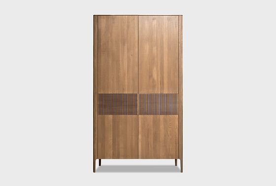 Шкаф для одежды 2-х дверный "Бергамо" массив дуба 5