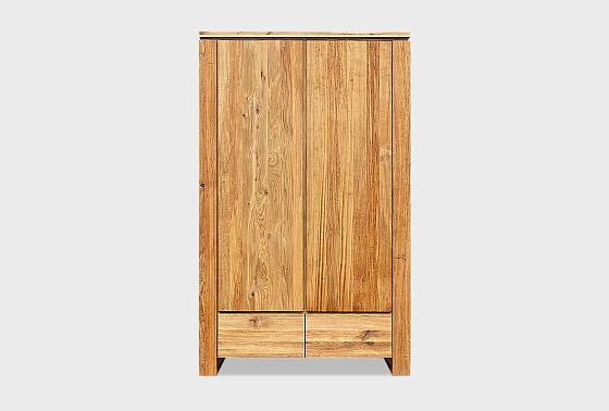 Шкаф для одежды 2-х дверный "Берген" В-22 массив и шпон дуба 6