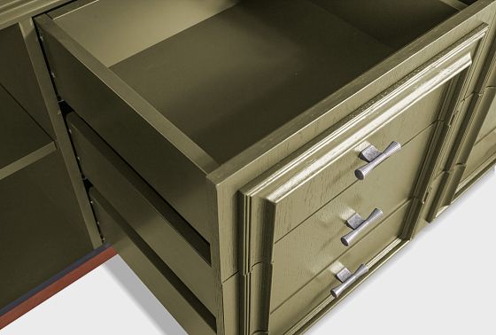 Тумба "Сакраменто" 3 (с ящиками) массив и шпон дуба, МДФ 12