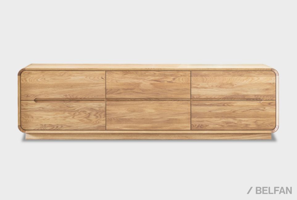 Тумба под ТВ "Монблан" 200 массив дуба 3