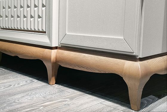 Шкаф для одежды 4-х дв. "Армония" с зеркалом массив и шпон дуба 4