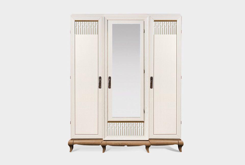 Шкаф для одежды 3-х дв. "Армония" с зеркалом; айвори + классик