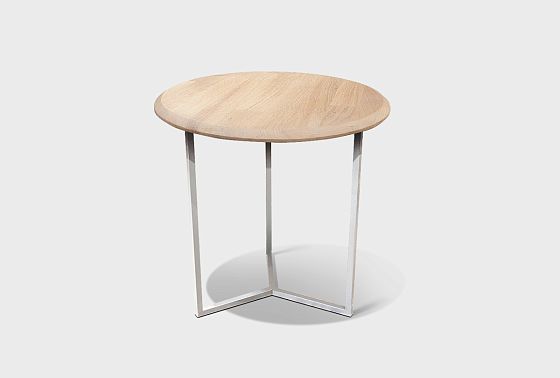 Стол журнальный "Арт" круглый 40 массив дуба, металл 6