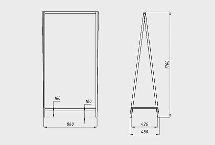 Вешалка напольная "Арт" (широкая)