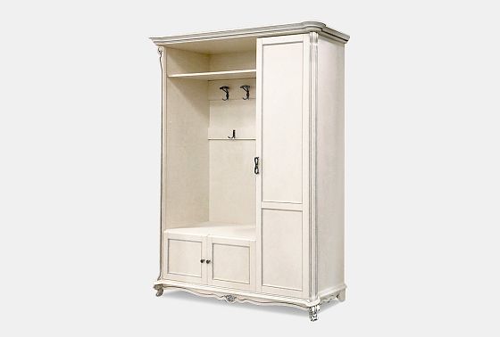 Шкаф комбинированный "Алези 1" (левый) массив и шпон дуба 3