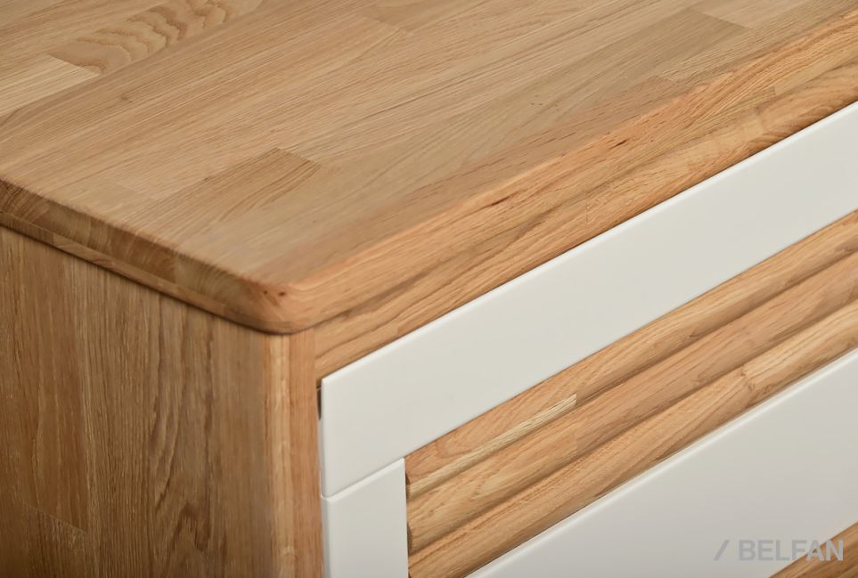 Тумба под ТВ "Уоллстрит" 170 массив дуба, МДФ 5