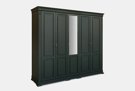 Шкаф 5-ти дверный "Верди Люкс" массив и шпон дуба 3