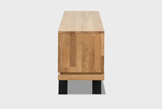 Тумба под ТВ "Этна" 200 массив дуба, металл 5