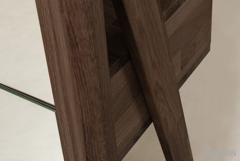 Зеркало напольное "Арт" массив дуба 3