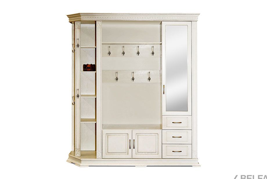 Шкаф комбинированный "Верди Люкс" 2 массив и шпон дуба 2